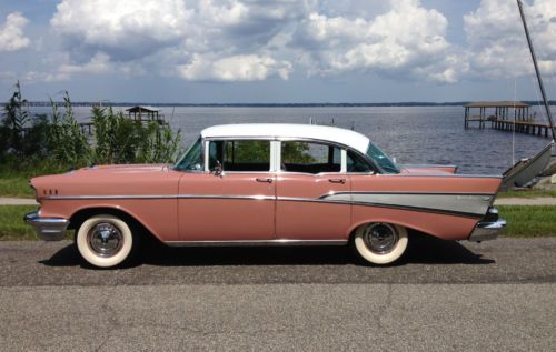 Beautiful restored original 1957 chevrolet chevy belair sedan (1955 1956 1957)