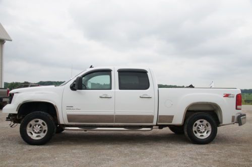 2010 gmc sierra 2500hd crew cab duramax 4x4 slt salvage repairable