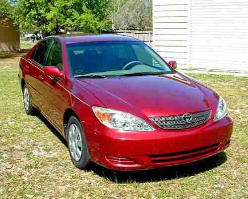 Find used Pristine candy apple red 2002 Toyota Camry LE in ... Find used Pristine candy apple red 2002 Toyota Camry LE in ...
