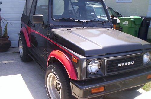 Rare 1988 suzuki samurai jx w/ cloth removable top 5spd 27,194 miles (runs/drve)