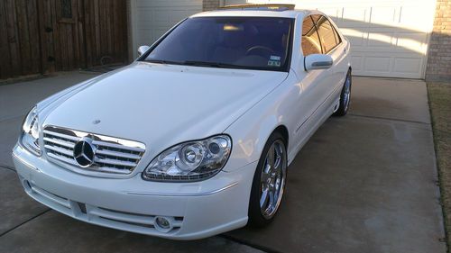 2001 mercedes benz s430 white excellent condition with many upgrades