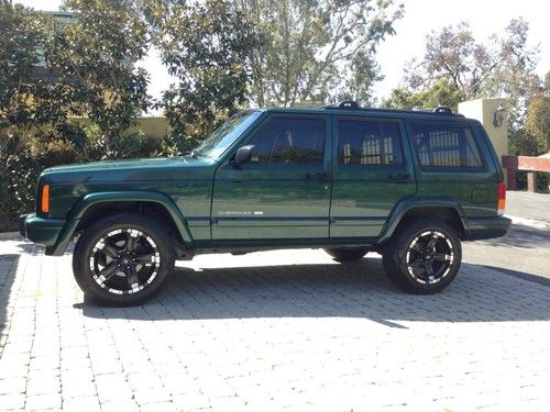1999 jeep cherokee limited 2wd forest green/tan leather new engine low miles