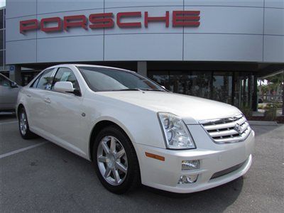 2005 sts, pearl white over tan leather, 46k miles, bose, condo car, cadillac