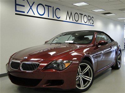 2007 bmw m6 conv't! smg nav htd-sts heads-up blk-softtop xenons exhaust 19"whls!