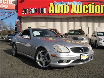 2002 mercedes benz slk32 amg carfax certified low miles low reserve leather
