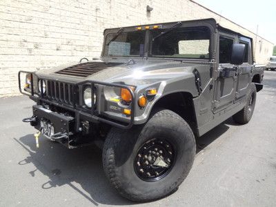 2000 hummer h1 6.5l diesel automatic open-top tow-hitch winch no reserve