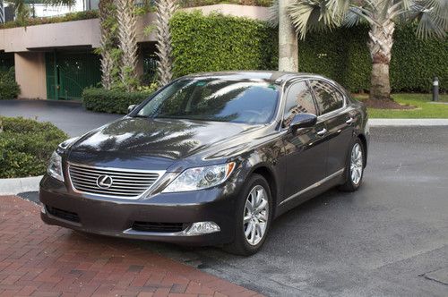 2008 lexus ls460  gray with black leather interior  loaded   less then 11k miles