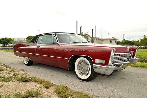 1967 cadillac coupe deville hard top 4" white walls