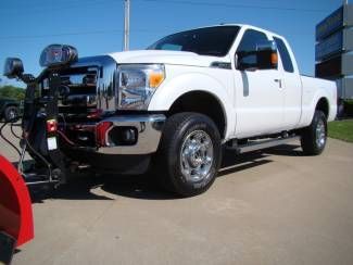 2012 white lariat! leather heated seats 7'6 boss snow!!must see! local trade!!