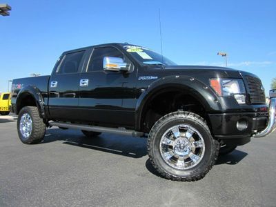2011 ford f-150 fx4 super crew cab 4x4 custom lifted truck~leather~low miles!!