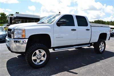 13 chevy silverado 2500hd crew cab lt 4x4 6.6l duramax diesel factory 20" wheels