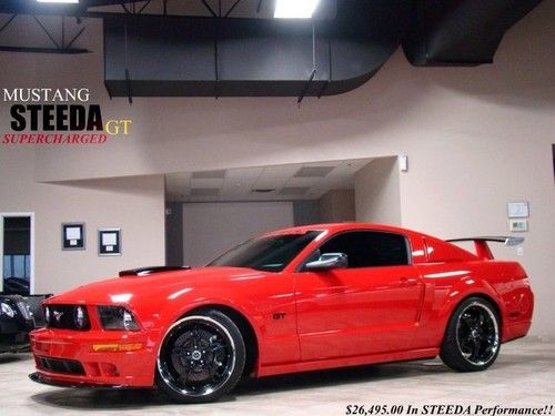 2007 ford mustang gt steeda edition! supercharged $65k+ invested! perfect 6800mi