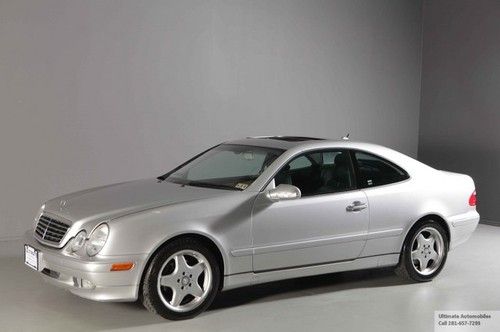 2001 mercedes benz clk320 amg 73k miles sunroof leather xenons alloys wood clean