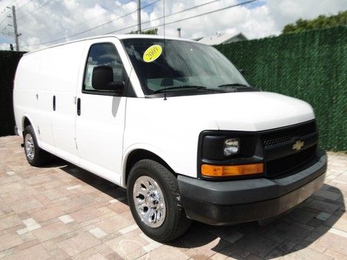 2008 chevy express work cargo van one owner 4.3l auto ac air