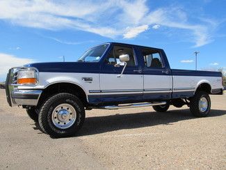 1997 ford f350 xlt crew cab 4wd 7.3l powerstroke diesel auto only 55k miles!
