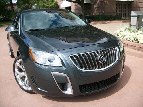 2012 buick regal gs 2.0l,salvage,no reserve,turbo,leather,navi,sunroof,manual