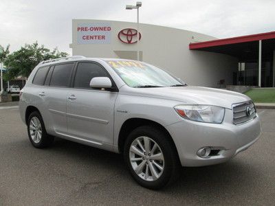 2008 hybrid 4wd awd silver sunroof leather 3rd row suv