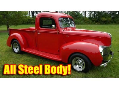 1940 ford classic hot rod pickup all steel body 350 c.i. 350 h.p automatic