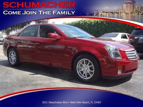 2004 cadillac cts fl car red 1 owner sunroof luxury pkg