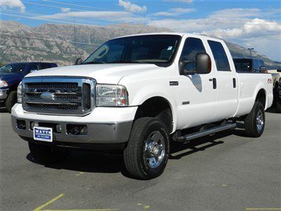 Ford crew cab lariat 4x4 powerstroke diesel longbed auto tow leather low miles