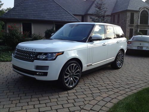 2013 land rover range rover supercharged will export msrp over $133k flawless