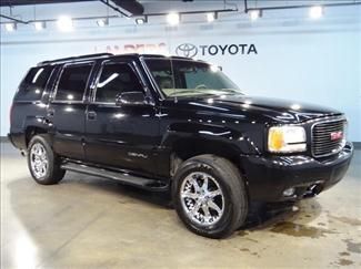 1999 gmc yukon denali leather chrome wheelsrunnig boards leather bose