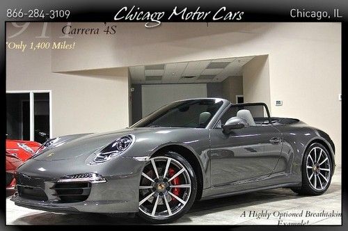 2013 911 carrera 4s cabriolet msrp$142k+ 20s pdk sport chrono pristine one owner