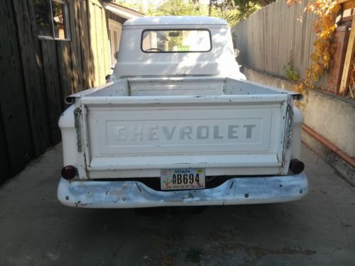1957 chevy stepside 3100 / 3104 truck, clean v8 headers, metal bed, new tires