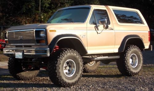 1985 ford bronco no reserve lifted off road wheeler mudder hunting monster truck