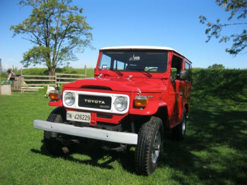 Toyota land cruiser bj 42 frame off restoration. from italy