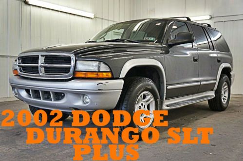 2002 dodge durango slt awd three rows one owner leather loaded low miles nice!!!