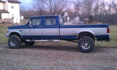 1993 ford f-350 xlt crew cab pickup 4-door 7.3l