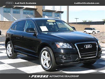 09 audi q5  quattro black leather gps heated seats pano roof one owner 35k miles