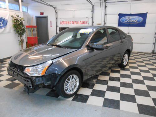 2011 ford focus se 29k no reserve salvage rebuildable good airbags