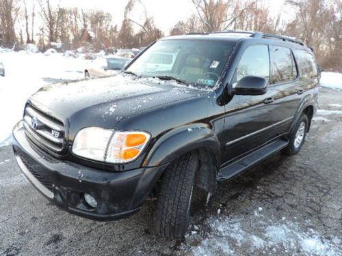 04 sequoia 144k miles 4wd leather moonroof clean carfax drives great no reserve!