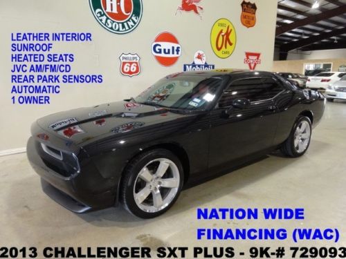 2013 challenger sxt plus,sunroof,htd lth,jvc,20in polished whls,9k,we finance!!