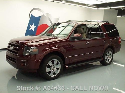 2009 ford expedition ltd sunroof leather nav dvd 75k mi texas direct auto
