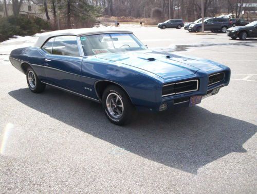 1969 PONTIAC GTO CONVERTIBLE NUMBER MATCHING PHS DOCUMENTS, image 2