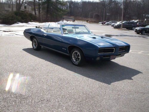 1969 PONTIAC GTO CONVERTIBLE NUMBER MATCHING PHS DOCUMENTS, image 7