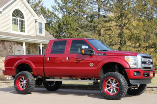 2013 ford f250 platinum diesel lifted 1k miles 1-owner 4x4 stunning ! no reserve