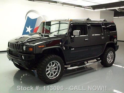 2007 hummer h2 4x4 6-pass htd leather sunroof 20&#039;s 40k texas direct auto