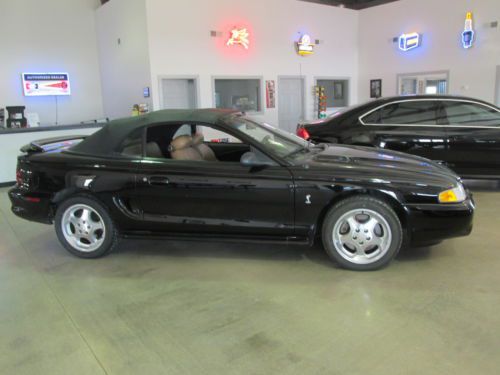 1995 ford mustang cobra convertible black on black clean!! spring is here!
