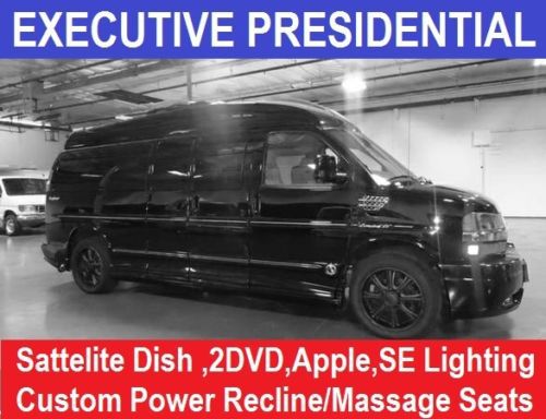 First class executive presidential,satellite dish,gps,rvc, custom conversion van