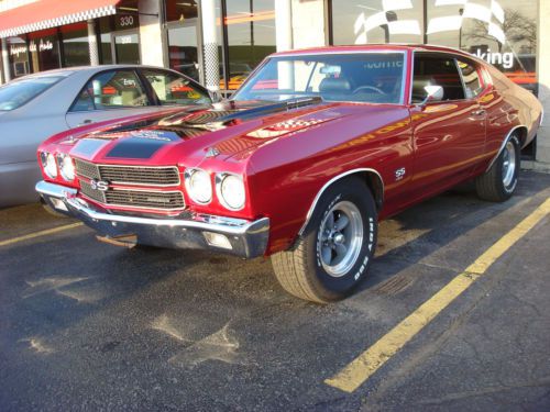 1970 chevelle ss 454 4 speed red with black interior tribute car clean fun car