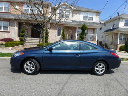 Toyota camry solara coupe two doors sport only 46k miles dark blue