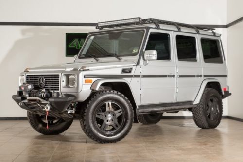 2004 mercedes-benz g-class g 500 custom 4x4 matte silver led lights navigation