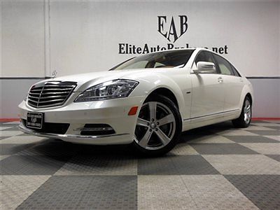 2012 s550 4matic twin turbo-diamond white-clean carfax *msrp $104,040*