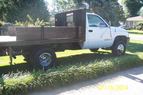 1997 dodge ram stake bed utility bed truck work truck