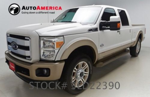 2012 ford f-250 4x4 king ranch 19k low miles crew cab nav rearcam leather