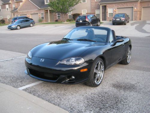 2005 mazda miata mx-5 mazdaspeed grand touring edition black mica 8,900 miles